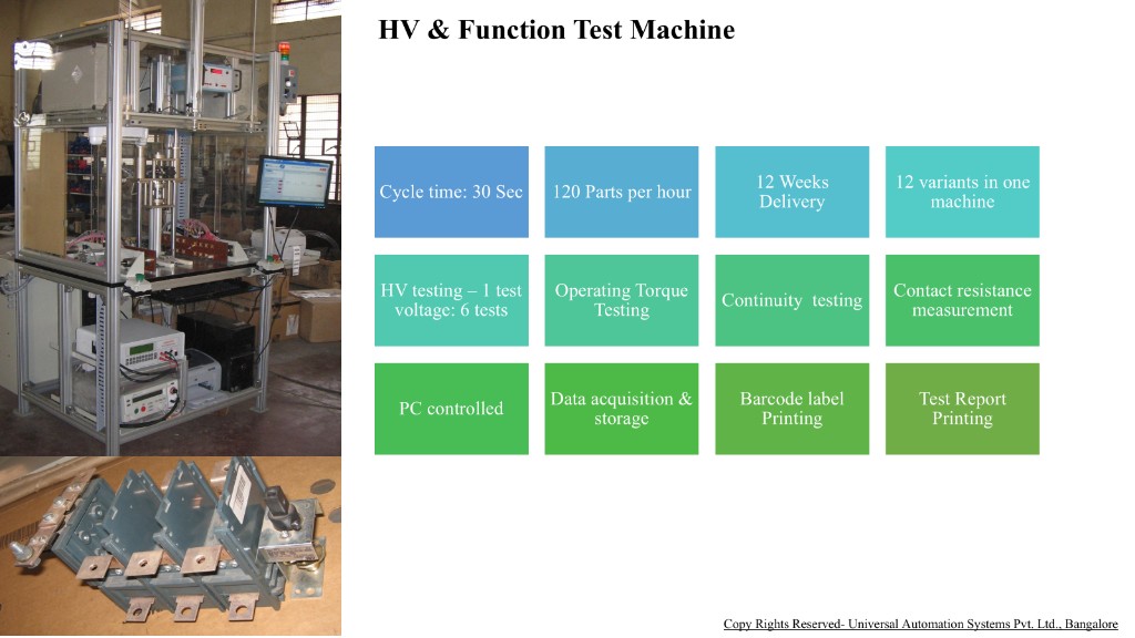 HV & function test machine