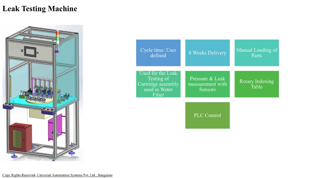 Leak testing machine